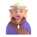 Woman elf: medium-light skin tone 3D animated emoji