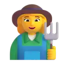 Woman farmer 3D animated emoji