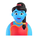 Woman genie 3D animated emoji