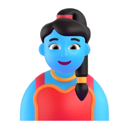 Woman genie animated emoji