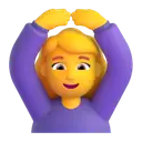 Woman gesturing OK 3D animated emoji