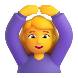 Woman gesturing OK animated emoji