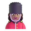 Woman guard: medium skin tone 3D animated emoji