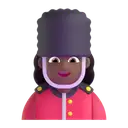 Woman guard: medium-dark skin tone 3D animated emoji