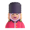 Woman guard: medium-light skin tone 3D animated emoji