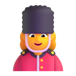 Woman guard animated emoji