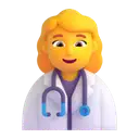 Woman health worker 3D animated emoji