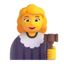 Woman judge 3D animated emoji