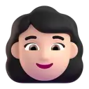 Woman: light skin tone 3D animated emoji