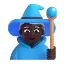 Woman mage: dark skin tone 3D animated emoji