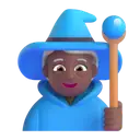Woman mage: medium-dark skin tone 3D animated emoji