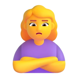 Woman pouting animated emoji