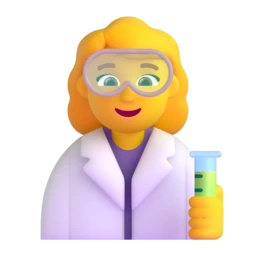 Woman scientist animated emoji