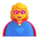 Woman superhero 3D animated emoji