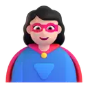 Woman superhero: light skin tone 3D animated emoji