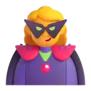 Woman supervillain 3D animated emoji