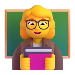 Woman teacher animated emoji