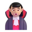 Woman vampire: medium-light skin tone 3D animated emoji