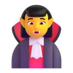 Woman vampire animated emoji