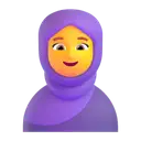 Woman with headscarf 3D animated emoji