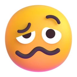 Woozy face animated emoji