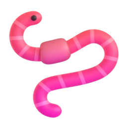 Worm animated emoji
