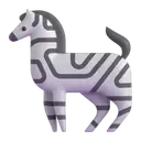Zebra 3D animated emoji