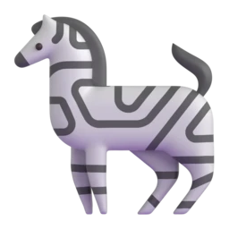 Zebra animated emoji
