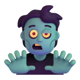 Zombie animated emoji
