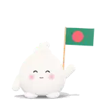 Tulo Waves the Flag of Bangladesh