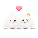 Tulo and Tuli Cheek Kiss